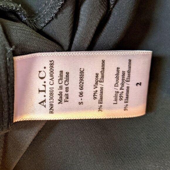 A.L.C. Black Studded Party Evening Shift Dress 2 - Picture 8 of 9